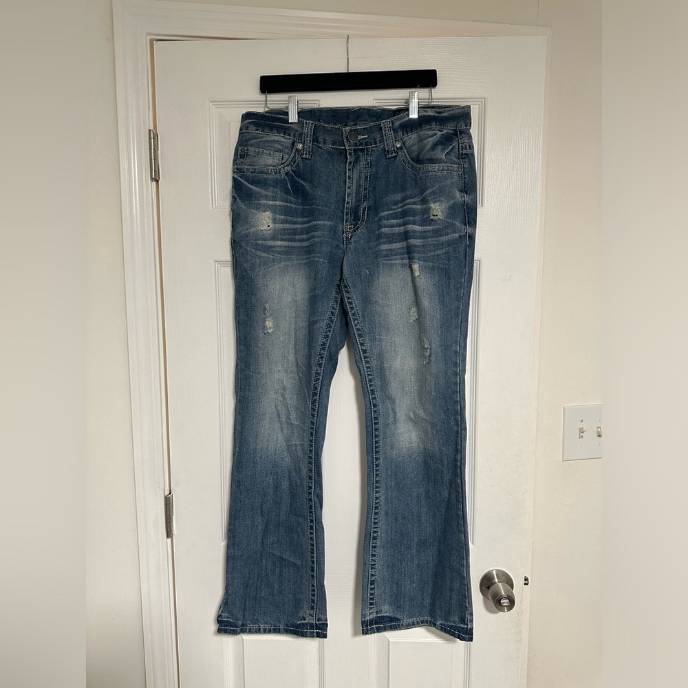 T.K Axel Wolcott Vintage Boot 34Wx32L Mens Denim Jeans